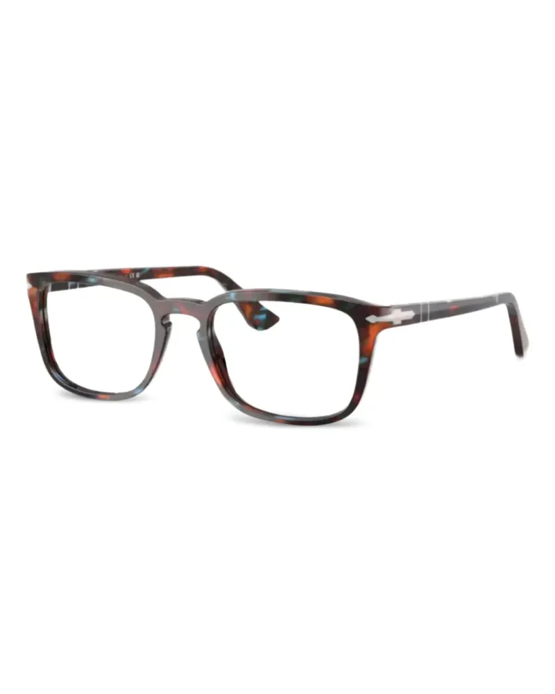 Persol Brille mit geometrischem Gestell - Braun Braun