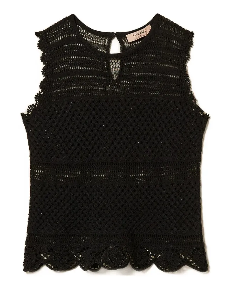 Twin-Set sleeveless top - Schwarz Schwarz
