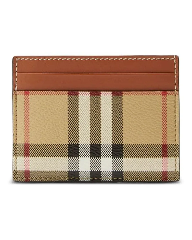 Burberry Kartenetui mit Karomuster - Nude Nude