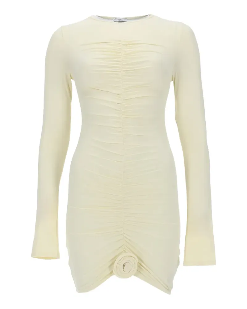 La Reveche Lillibet floral-appliqué mini dress - Weiß Weiß