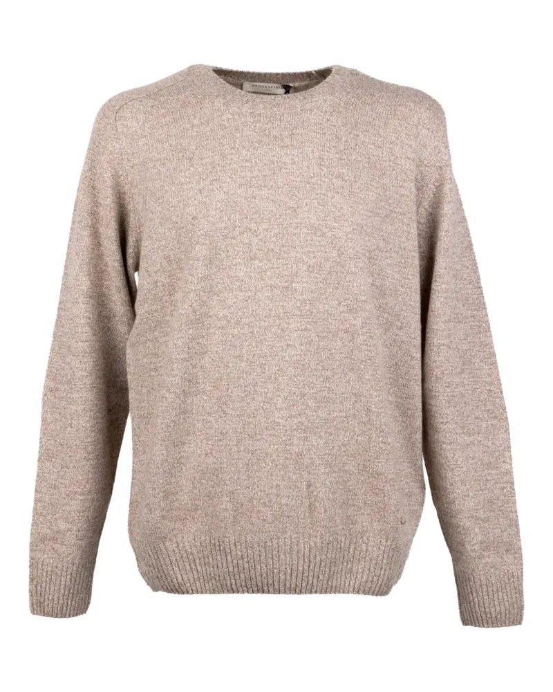 Brooksfield Rundhals-Pullover mit meliertem Effekt - Nude Nude