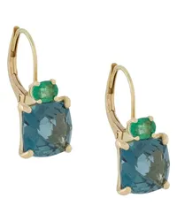 Wouters & Hendrix 18kt Gelbgoldohrringe Blau