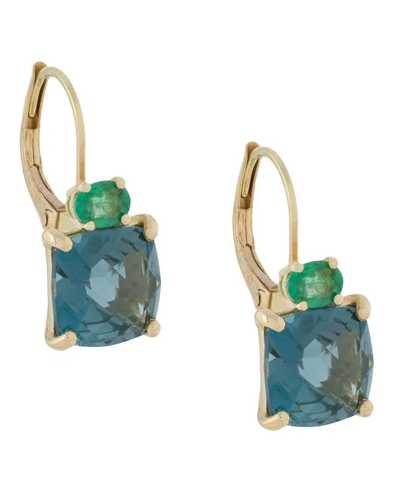 Wouters & Hendrix 18kt Gelbgoldohrringe - Blau Blau
