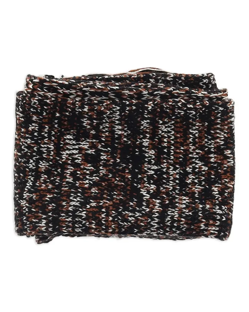 Joseph Gestrickter Schal mit Fransen - Schwarz Schwarz