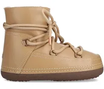 Stiefeletten mit Schnürung - Braun