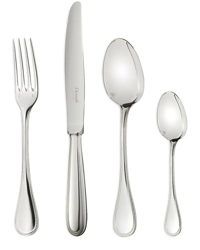 Christofle Perles Besteck-Set (6 Personen) - Silber Silber