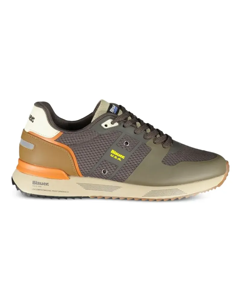 Blauer color-block mesh-panel sneakers - Braun Braun
