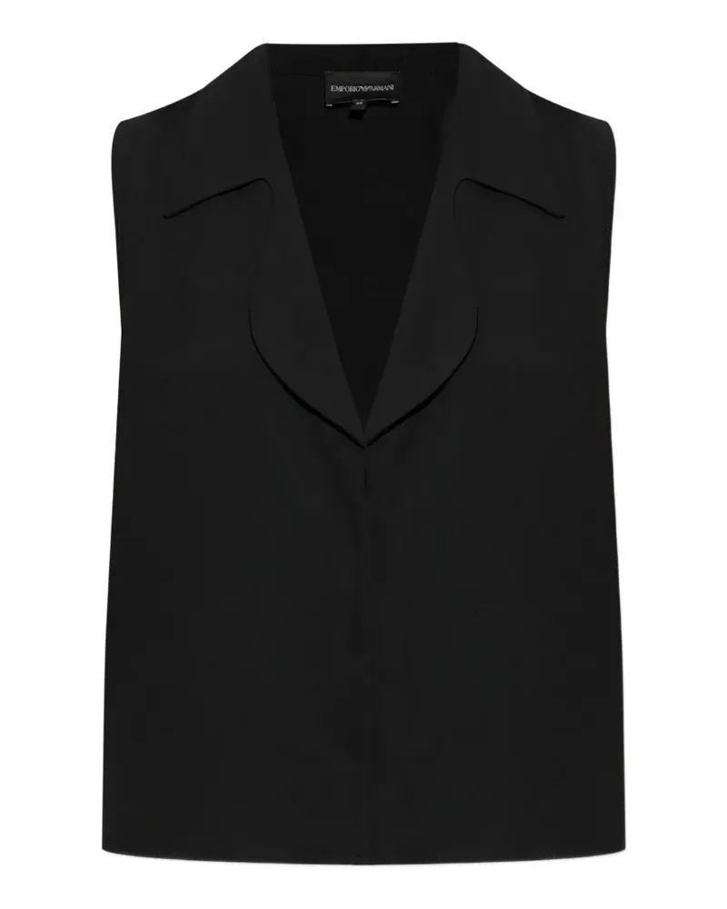Emporio Armani V-neck waistcoat - Schwarz Schwarz