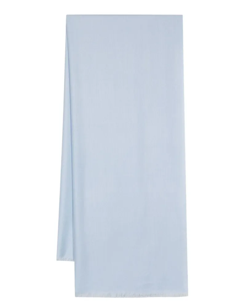 N.Peal Pashmina mit Fransen - Blau Blau