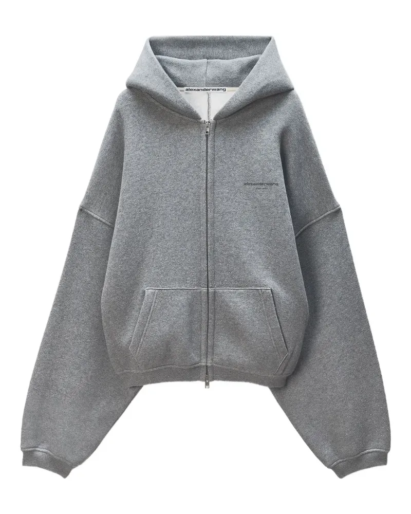Alexander Wang Kapuzenjacke mit Reißverschluss - Grau Grau