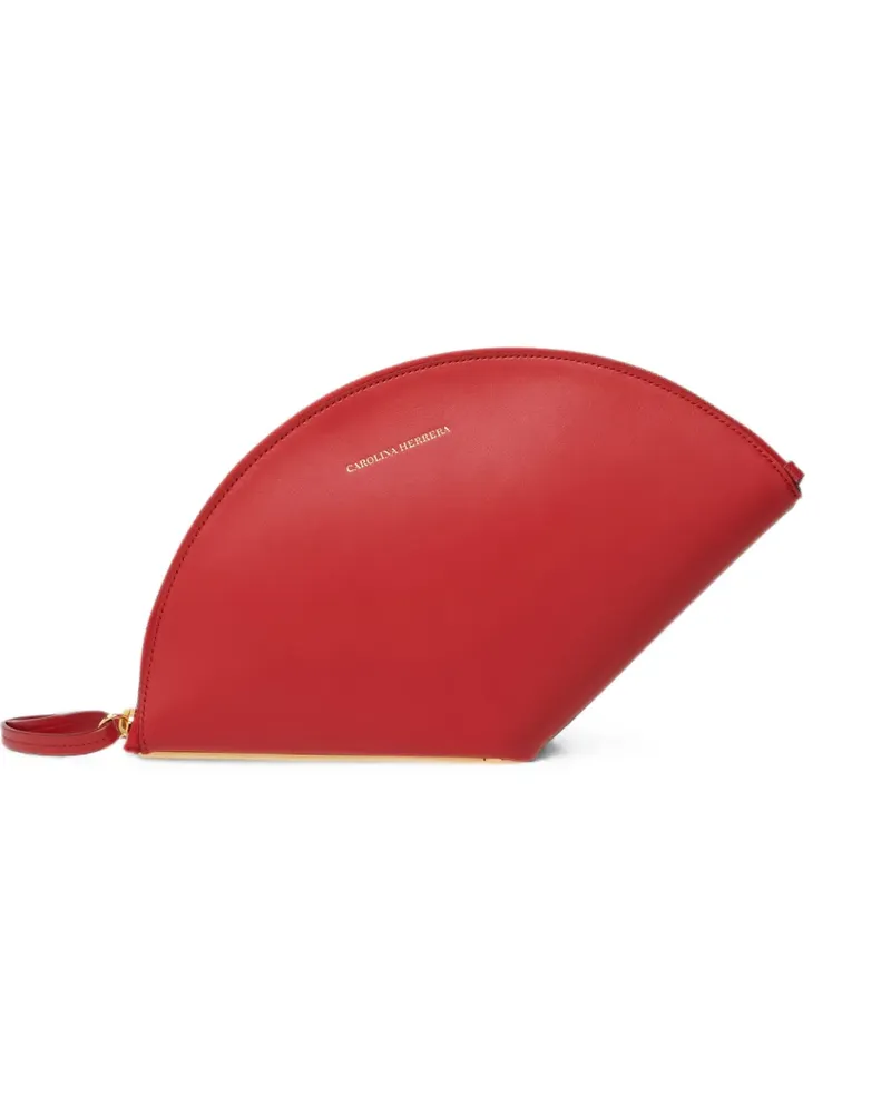 Carolina Herrera New York Consuelo Clutch aus Leder - Rot Rot