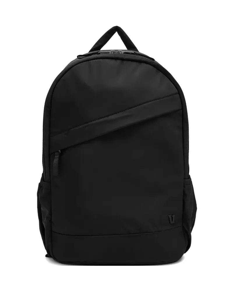 vuori Wanderer logo-patch zip-pocket backpack - Schwarz Schwarz