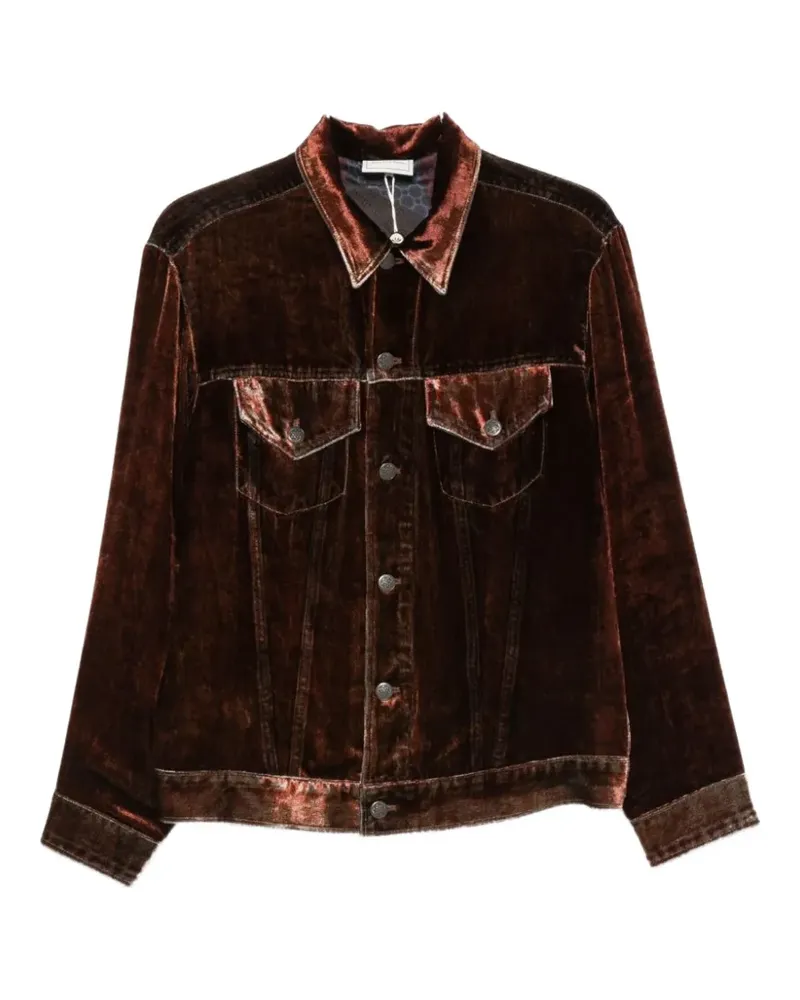 Pierre-Louis Mascia Jacke mit Samteffekt - Rot Rot