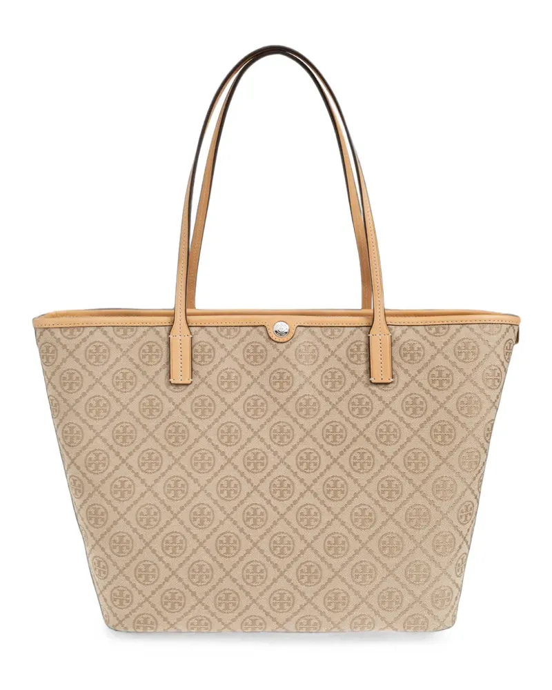 Tory Burch T-Monogram zip tote - Nude Nude