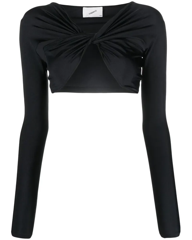 COPERNI Gerafftes Top mit Cut-Out - Schwarz Schwarz