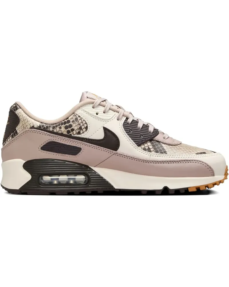 Nike Air Max 90 SE Tan Snakeskin Sneakers - Nude Nude