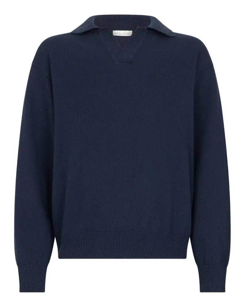 Roberto Collina polo-collar sweater - Blau Blau