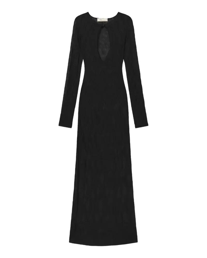 Blumarine cut-out detail maxi dress - Schwarz Schwarz