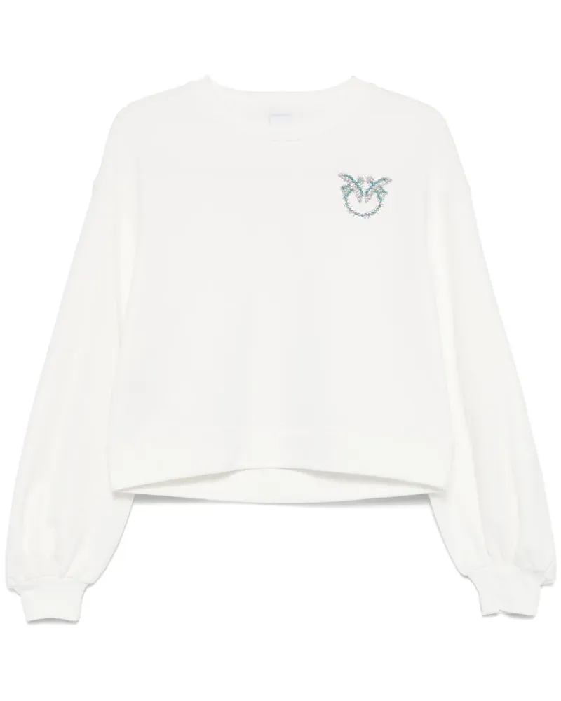 Pinko Klassisches Sweatshirt - Weiß Weiß