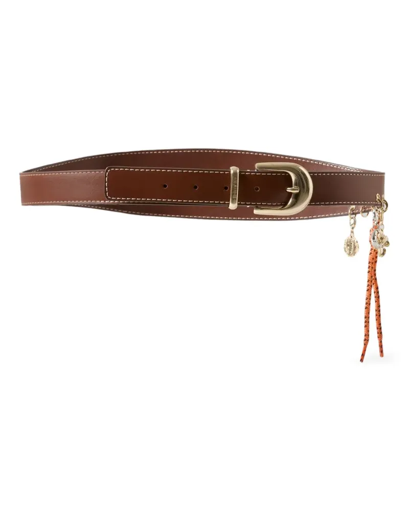 Claudie Pierlot Gürtel mit Ziernähten - Braun Braun