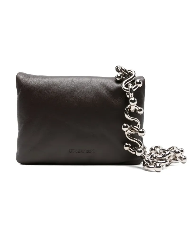SPORTMAX Mini Soffy Schultertasche - Braun Braun
