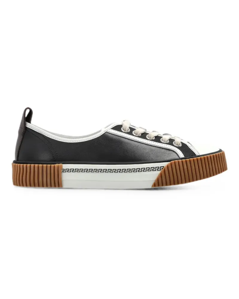 Versace La Greca Plateau-Sneakers - Schwarz Schwarz