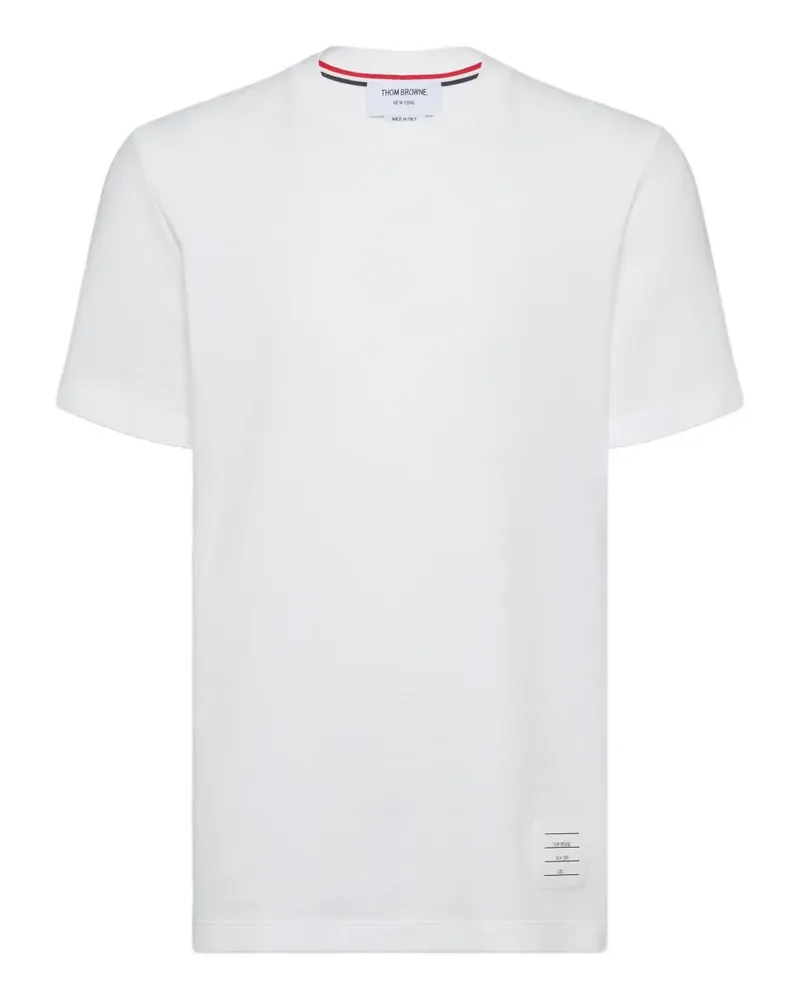 Thom Browne T-Shirt mit Streifen - Weiß Weiß