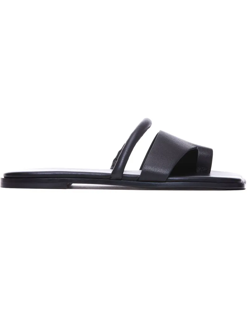 Vic Matié Sandalen aus Leder - Schwarz Schwarz