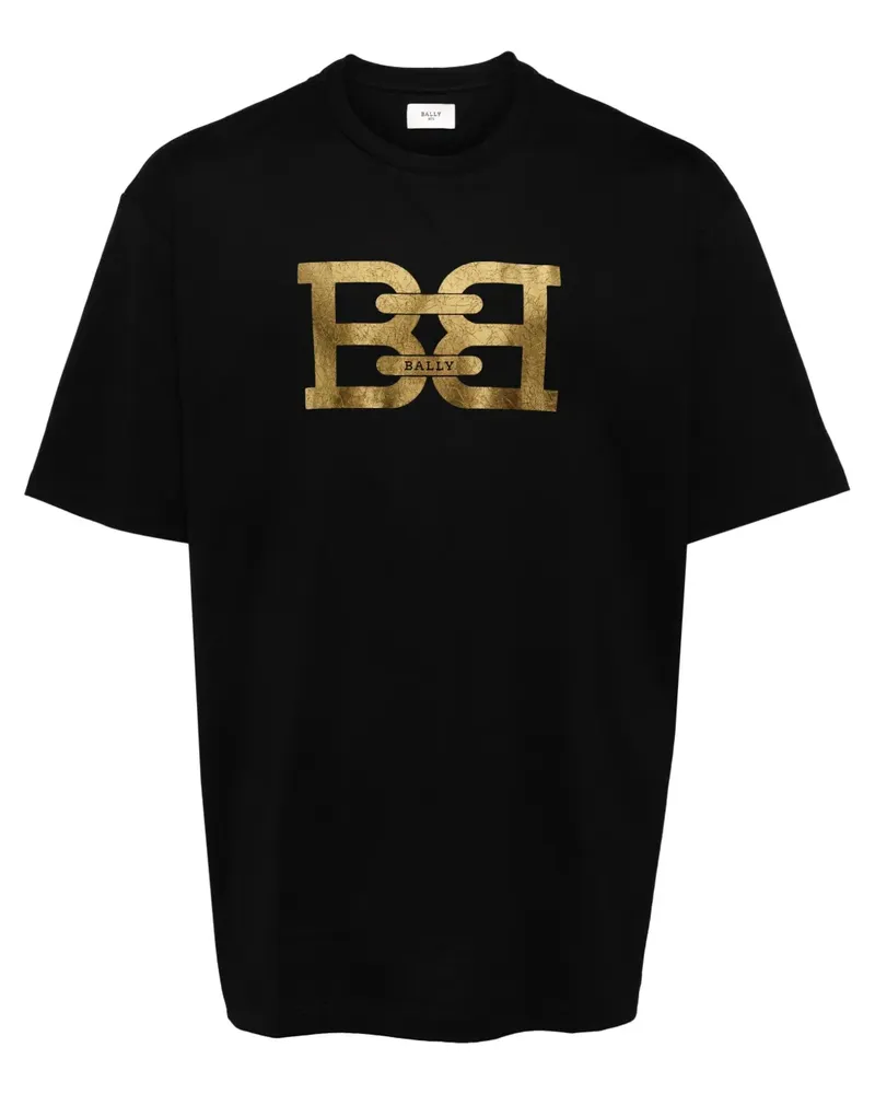 Bally T-Shirt mit Logo - Schwarz Schwarz
