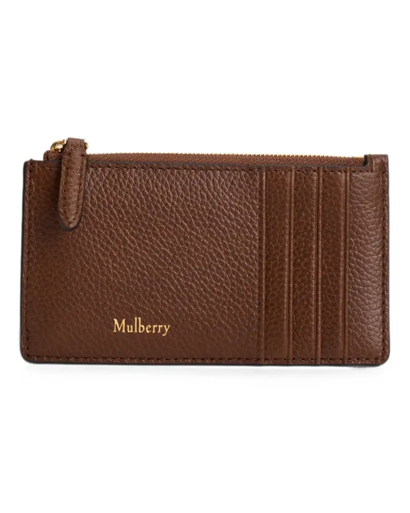 Mulberry Kleines Continental Portemonnaie mit Logo-Print - Braun Braun