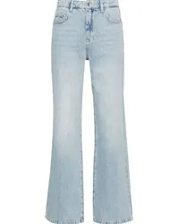 Patrizia Pepe Ausgeblichene Straight-Leg-Jeans Blau