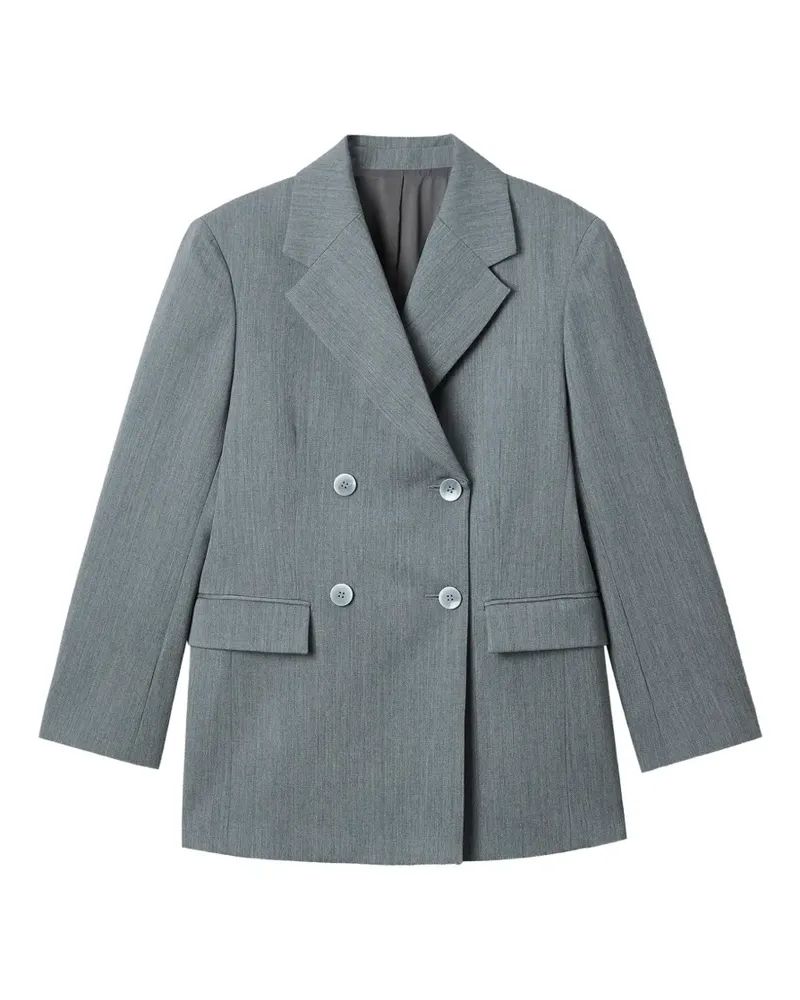 ENFÖLD double-breasted wool blazer - Grau Grau