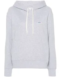 AUTRY Hoodie mit Logo-Applikation Grau