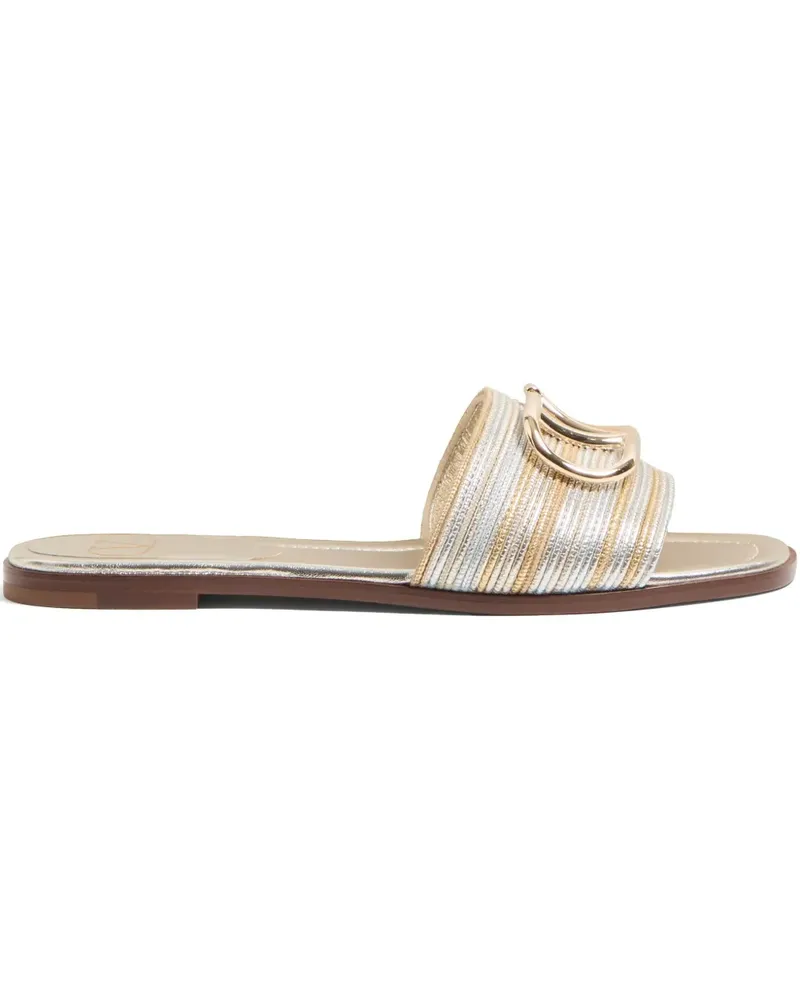 Valentino Garavani Sandalen mit VLogo Signature-Stickerei - Silber Silber