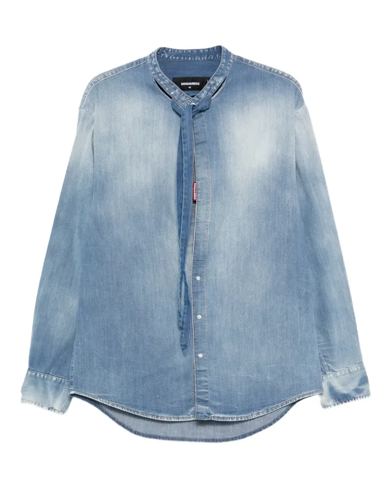 Dsquared2 Langärmeliges Jeanshemd - Blau Blau