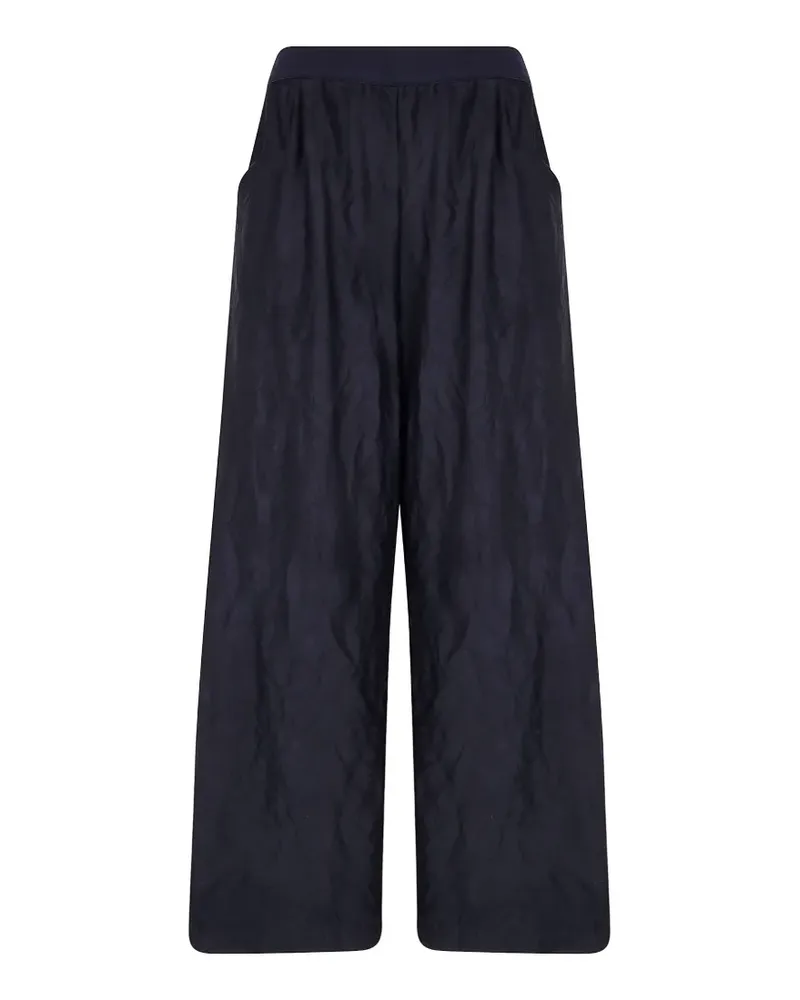 Maria Calderara crinkled-effect palazzo pants - Blau Blau