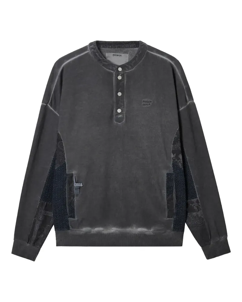 Musium Div. panelled sweatshirt - Schwarz Schwarz
