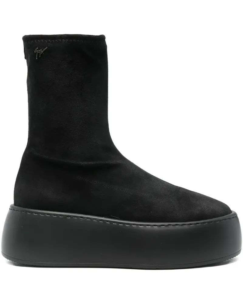 Giuseppe Zanotti Stiefel mit Plateausohle - Schwarz Schwarz