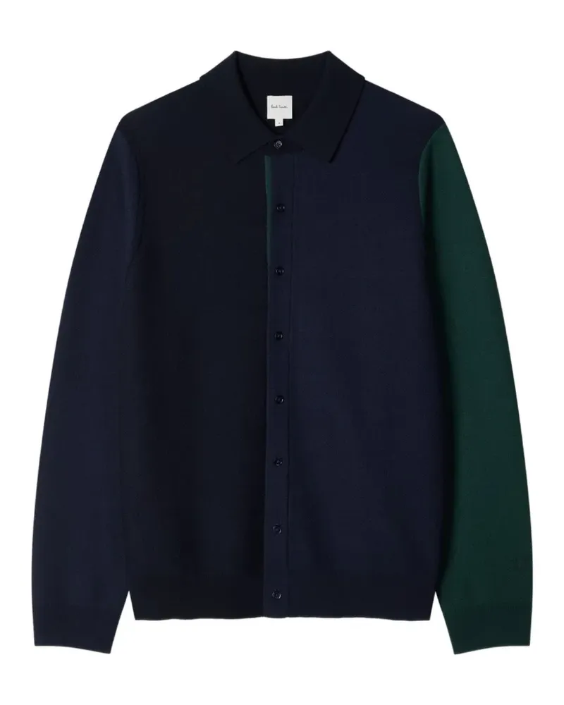 Paul Smith Hemd in Colour-Block-Optik - Blau Blau