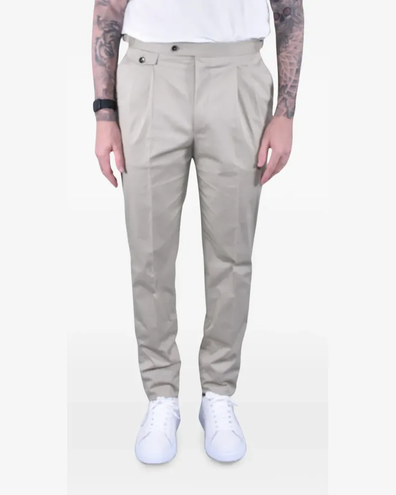 PT TORINO double-pleat trousers - Nude Nude