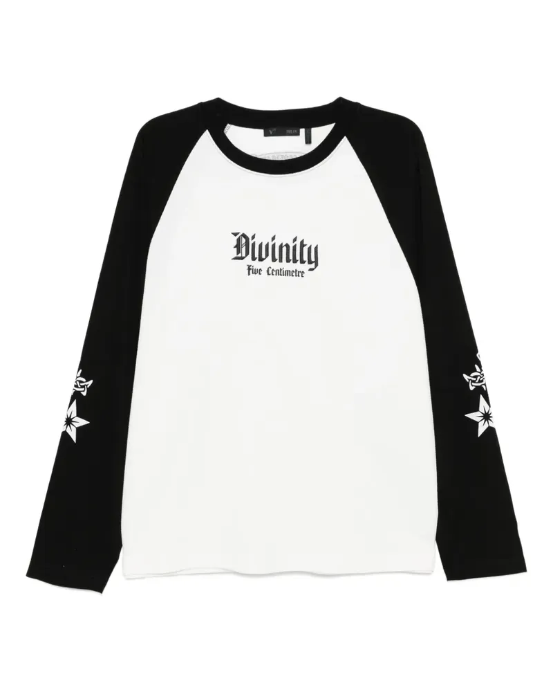 FIVE CM T-Shirt mit Slogan-Stickerei - Weiß Weiß