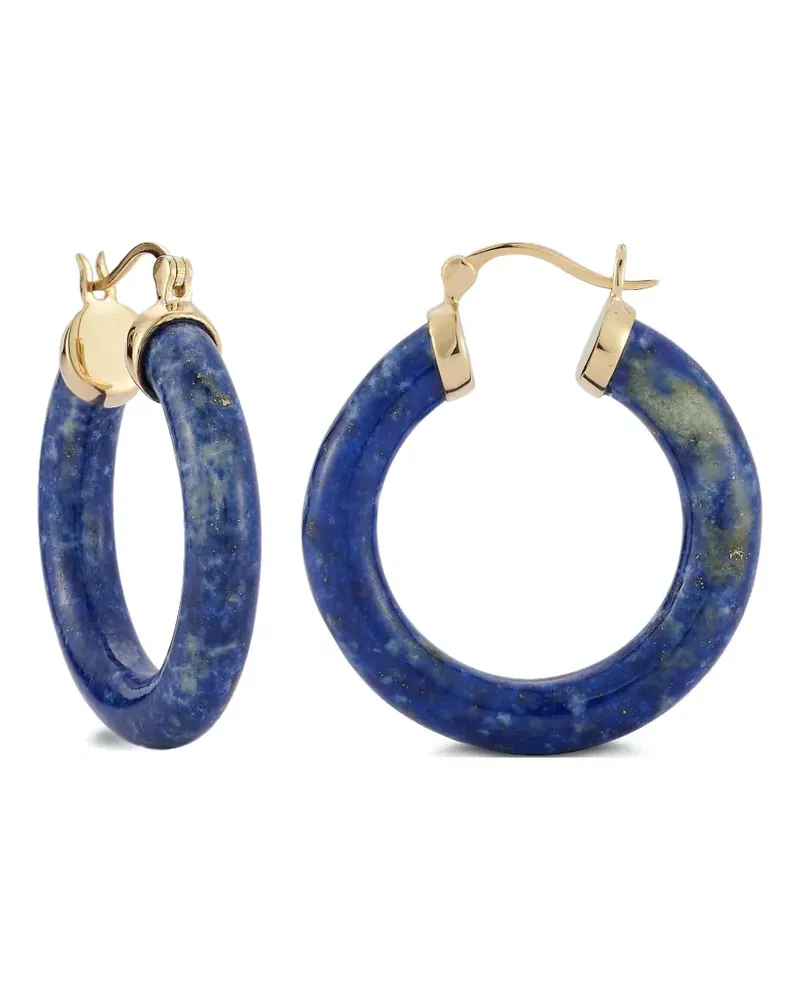 MATEO 14kt Goldohrringe mit Lapis Lazuli Gold
