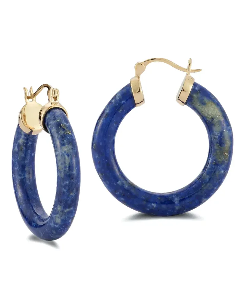 MATEO 14kt Goldohrringe mit Lapis Lazuli Gold