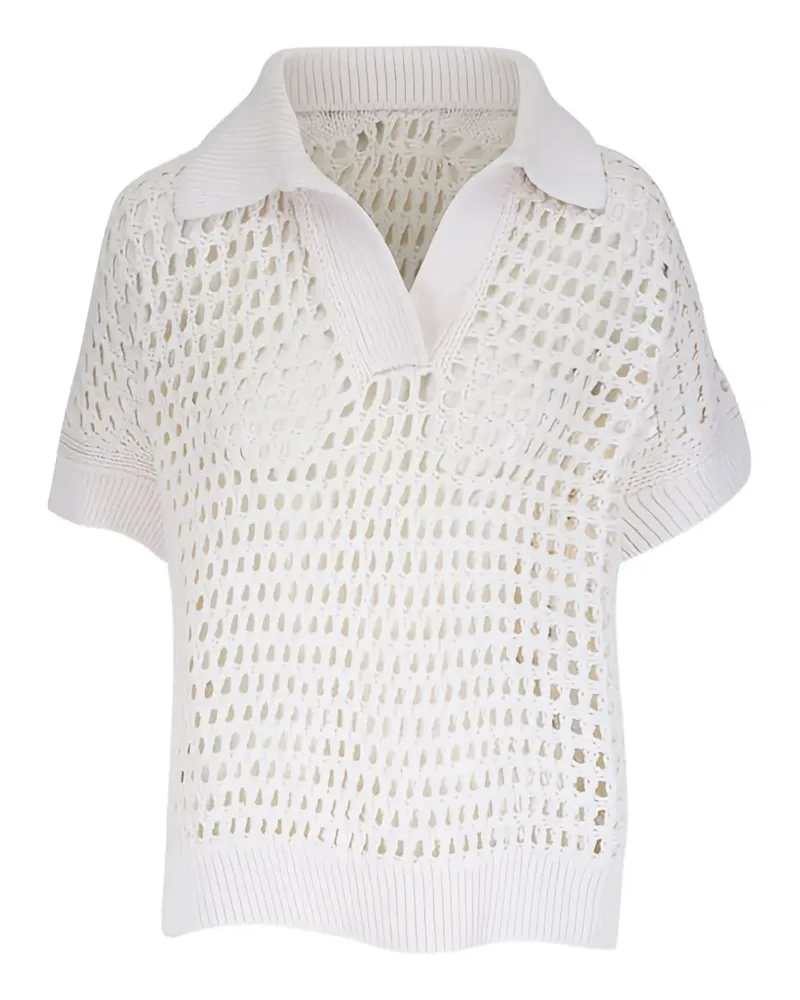 TWP oversized polo-collar sweater - Nude Nude