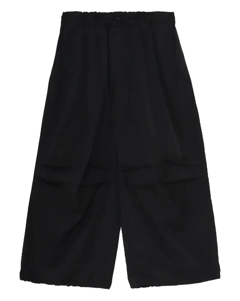 Yohji Yamamoto Hose mit elastischem Bund - Schwarz Schwarz