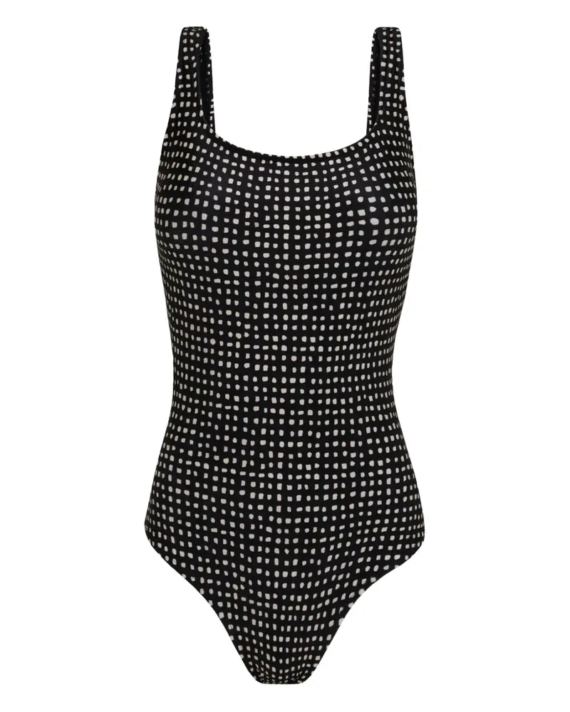 Lenny Niemeyer Badeanzug mit eckigem Ausschnitt - Schwarz Schwarz