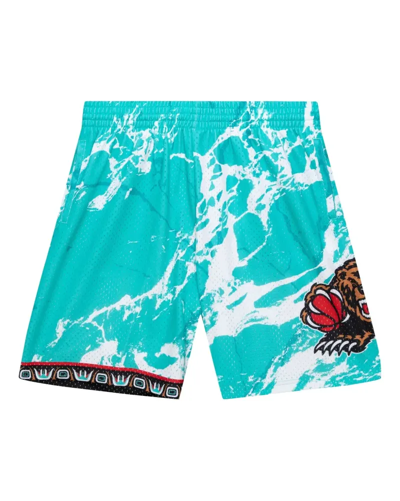 Mitchell & Ness NBA Vancouver Grizzlies 1996 Team Marble Swingman Shorts - Blau Blau