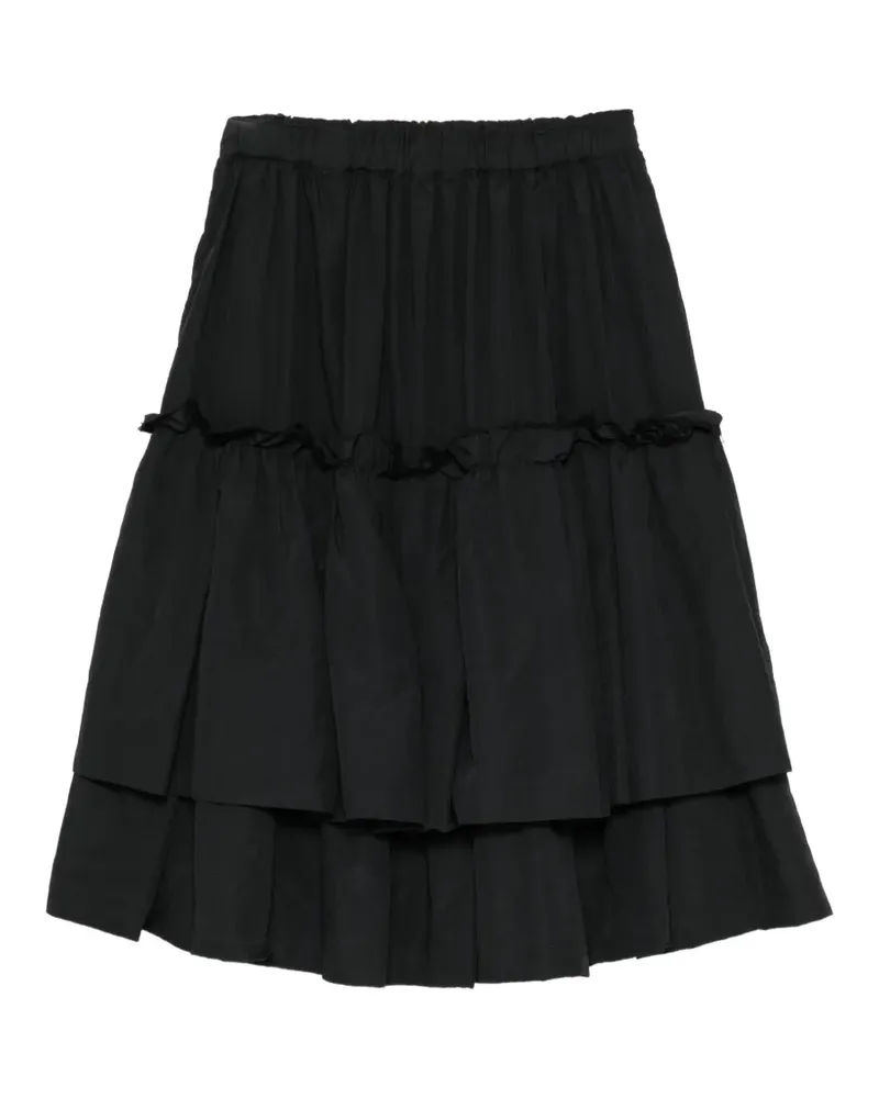 Comme des Garçons ruffled midi skirt - Schwarz Schwarz