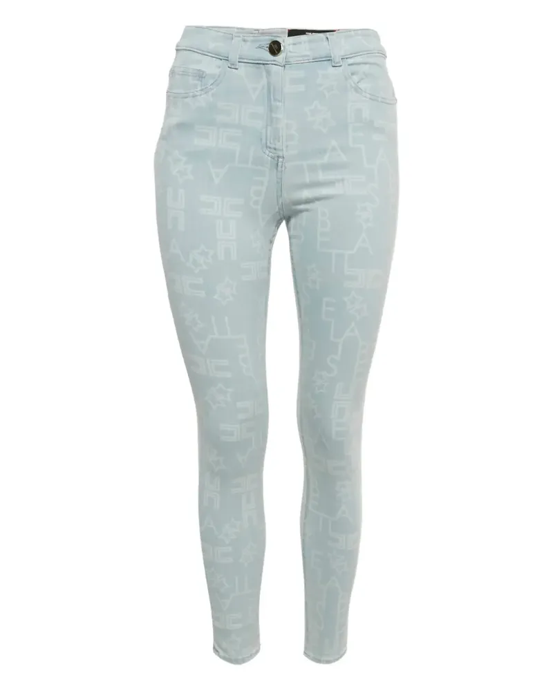 Elisabetta Franchi Skinny-Jeans mit Monogramm - Blau Blau