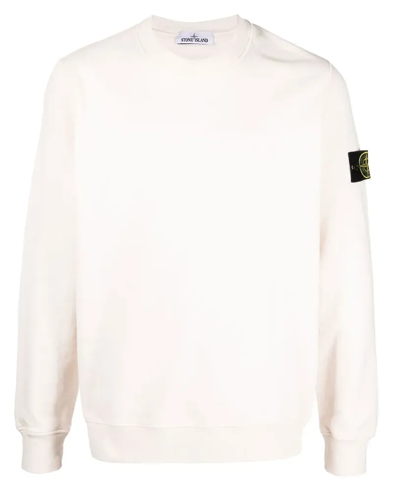 Stone Island Sweatshirt mit rundem Ausschnitt - Nude Nude